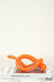 Infinity Glass Knot - Orange