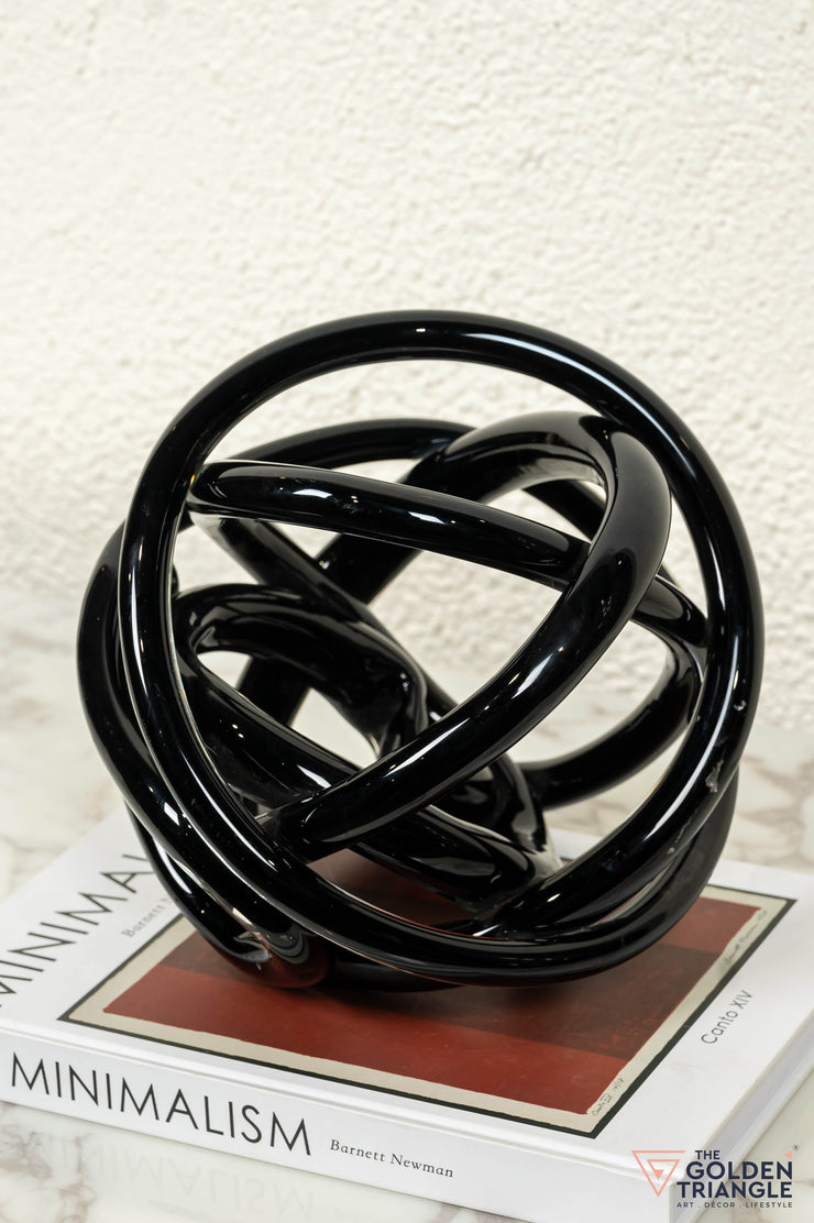 Vortex XL Glass Knot - Black