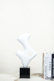 Regal Abstract Sculpture - White