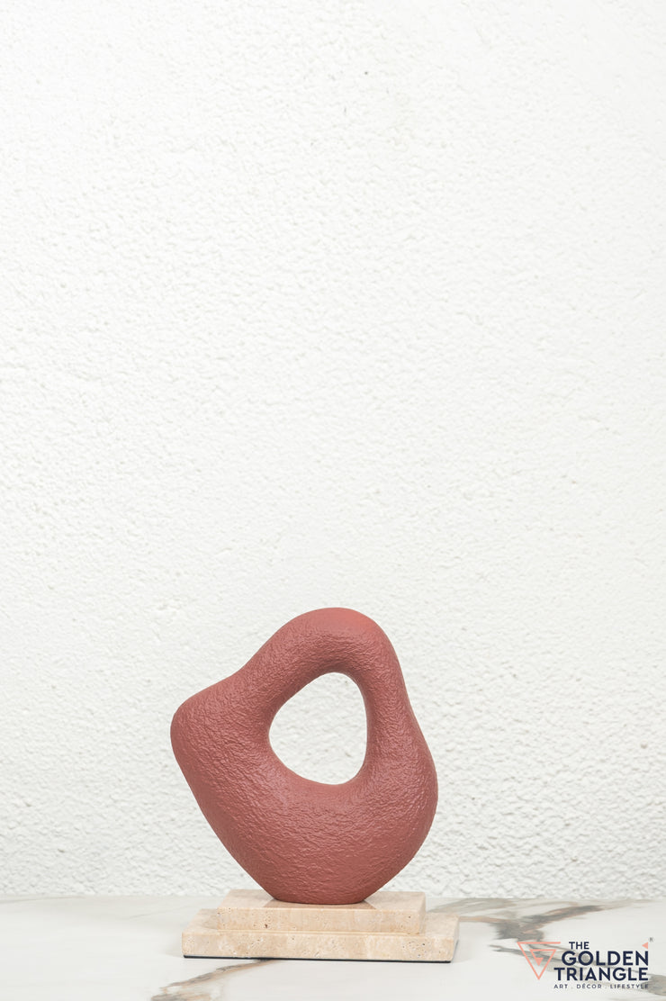 Apexia Abstract Sculpture - Red