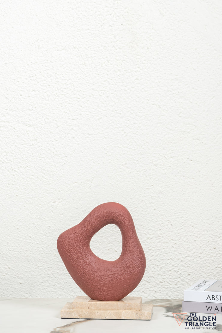 Apexia Abstract Sculpture - Red