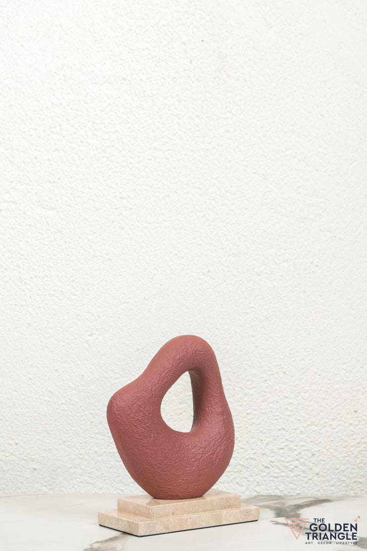 Apexia Abstract Sculpture - Red