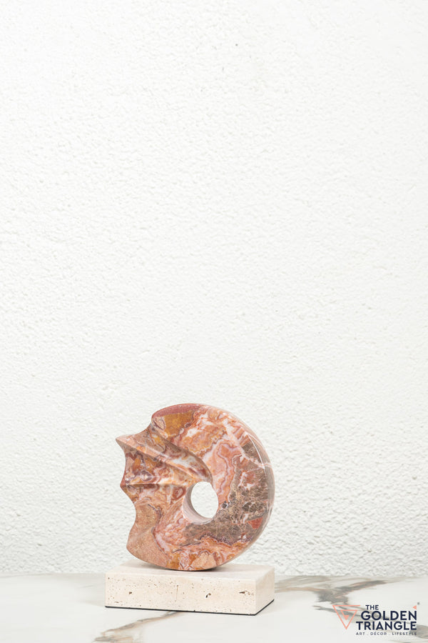 Prestige Abstract Marble TableTop Decor - Pink