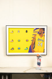 Laker 24 3D Basketball Wall Art Frame