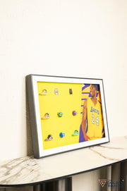 Laker 24 3D Basketball Wall Art Frame