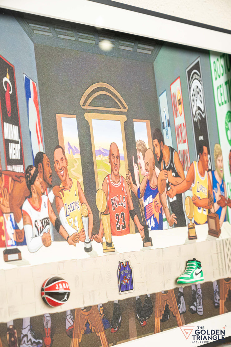 Last Supper 3D Basketball Wall Art Frame