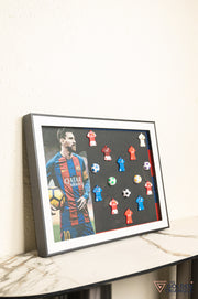 Messi 3D Football Wall Art Frame