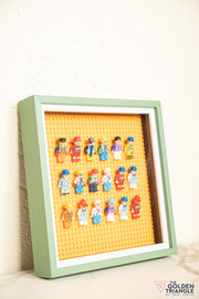 Lego Miniatures 3D Art Frame - Orange