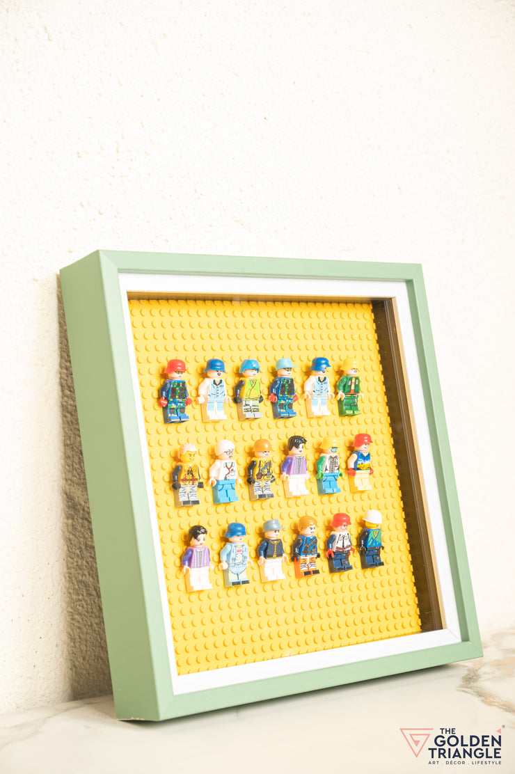 Lego Miniatures 3D Art Frame - Yellow