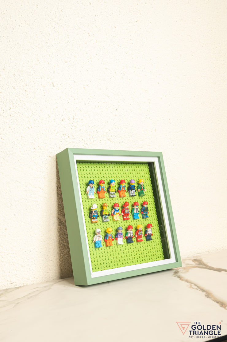 Lego Miniatures 3D Art Frame - Green