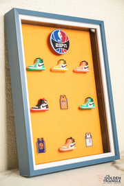 Sneakers 3D Wall Art Frame - Orange