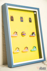 Sneakers 3D Wall Art Frame - Yellow