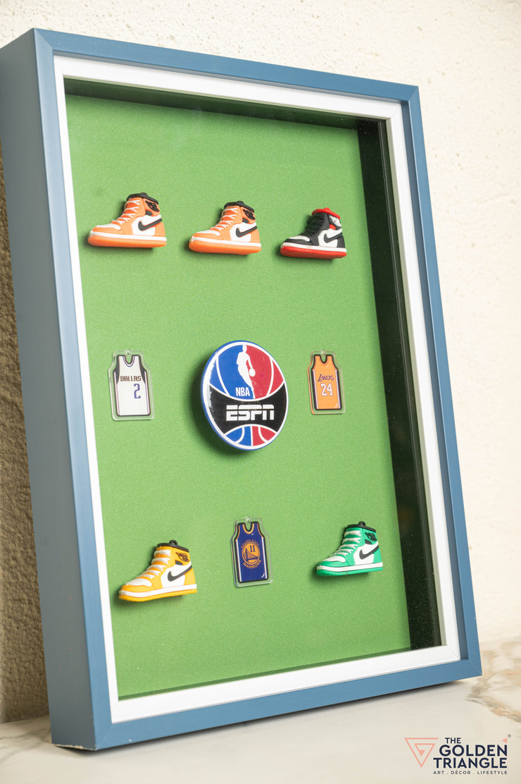 Sneakers 3D Wall Art Frame - Green