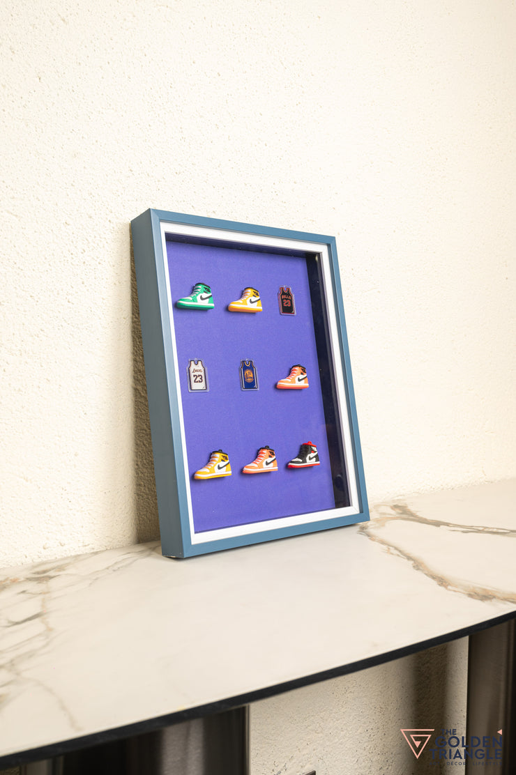 Sneakers 3D Wall Art Frame - Purple