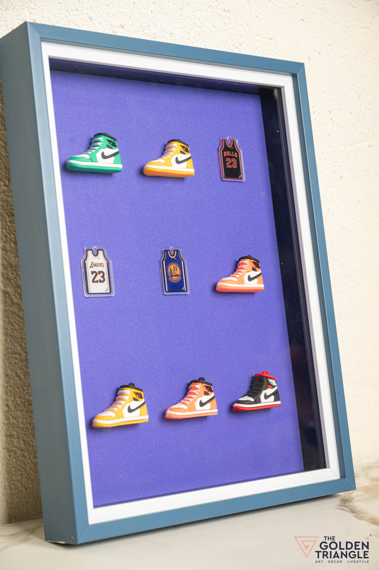 Sneakers 3D Wall Art Frame - Purple