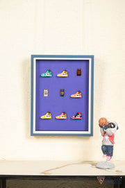 Sneakers 3D Wall Art Frame - Purple