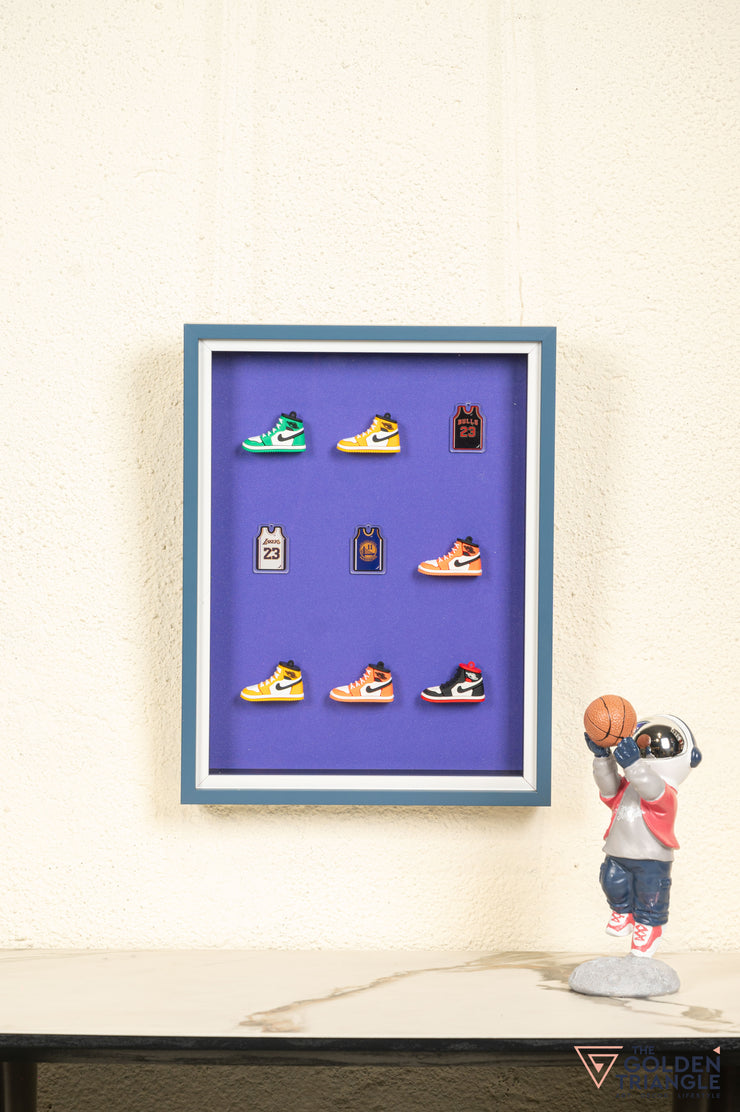 Sneakers 3D Wall Art Frame - Purple