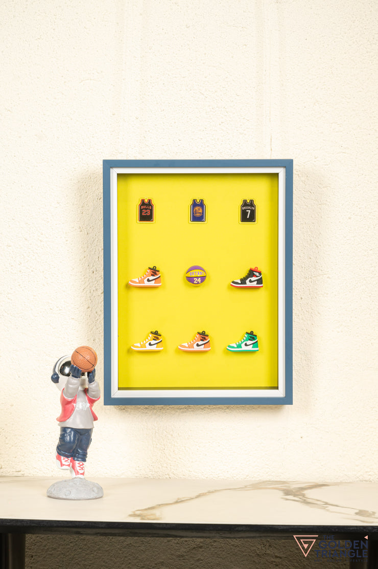 Sneakers 3D Wall Art Frame - Yellow