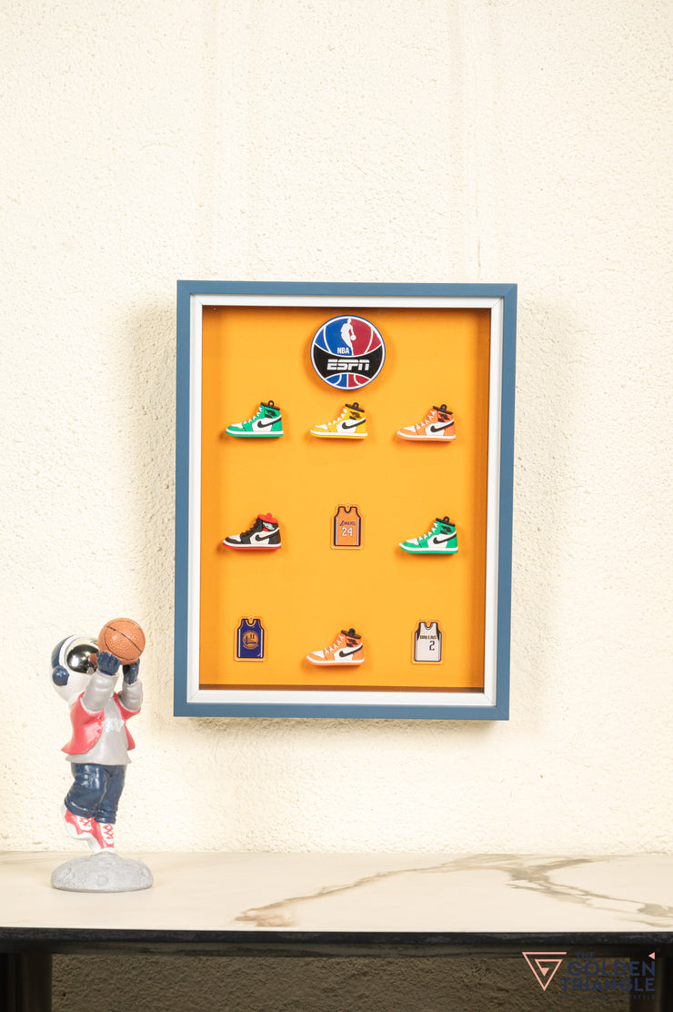 Sneakers 3D Wall Art Frame - Orange