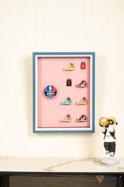 Sneakers 3D Wall Art Frame - Pink