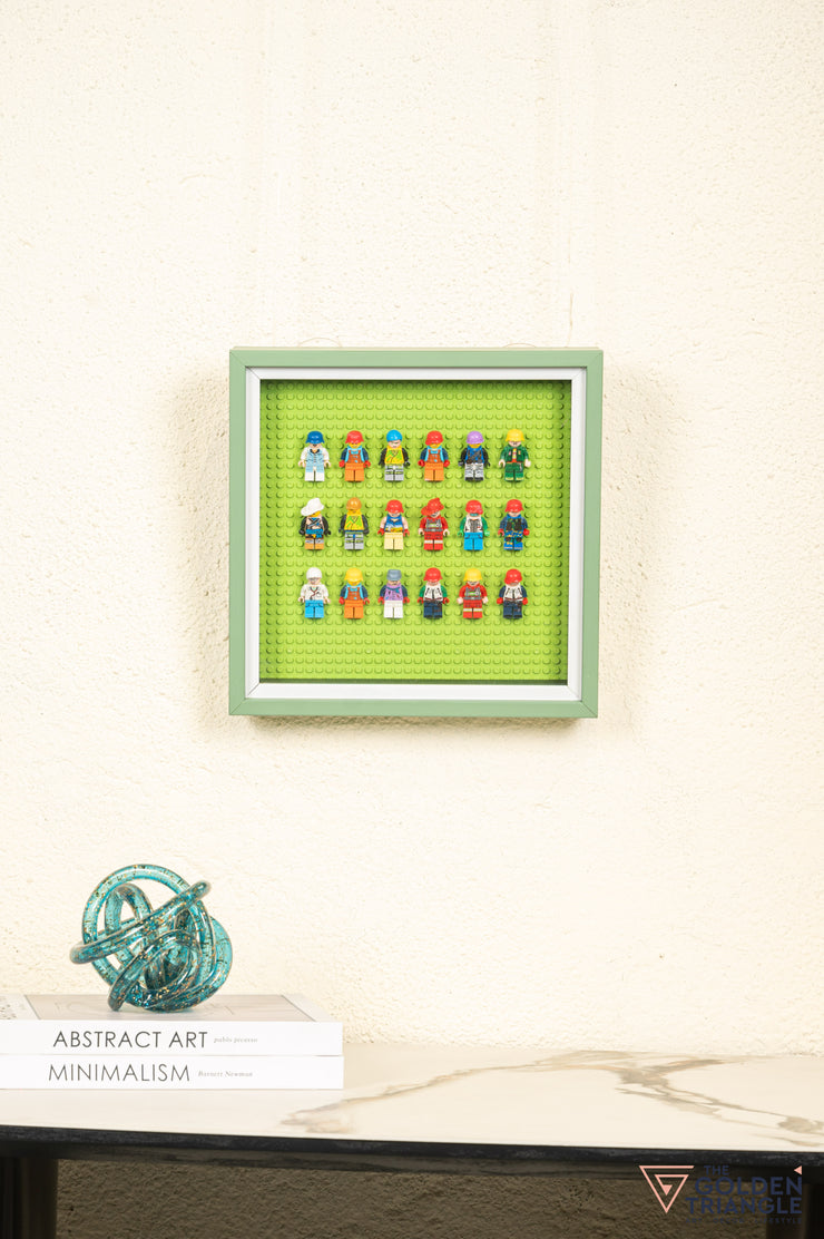 Lego Miniatures 3D Art Frame - Green