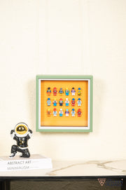 Lego Miniatures 3D Art Frame - Orange