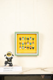 Lego Miniatures 3D Art Frame - Yellow