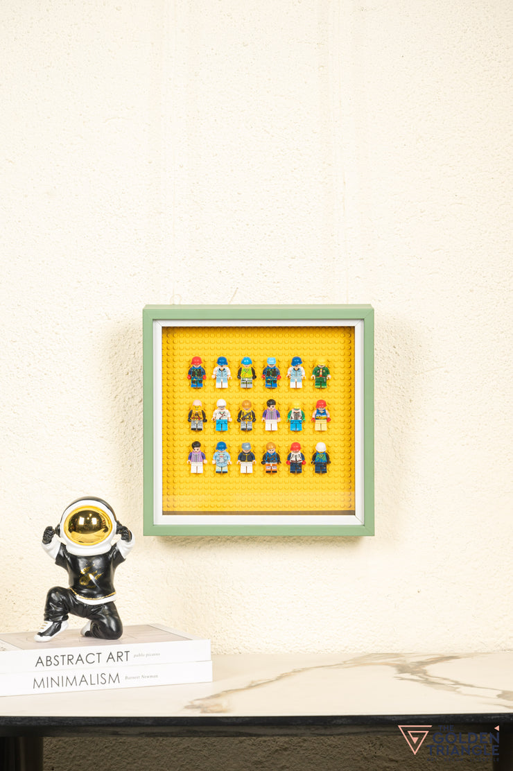 Lego Miniatures 3D Art Frame - Yellow