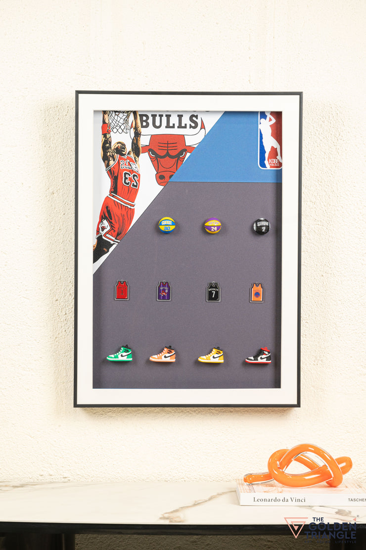 Bulls 3D Basketball Wall Art Frame