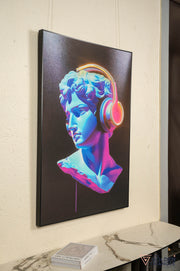 Roman Headphone with LED Light - Urban Pop Wall Art Frame