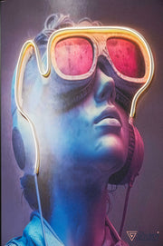 Sunglasses with LED Light - Urban Pop Wall Art Frame