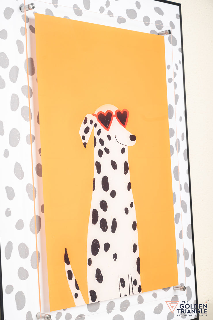 Urban Pop Art Frame - Dalmatian with glasses