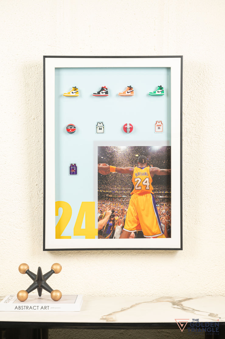 Bryant 24 3D Basketball Wall Art Frame