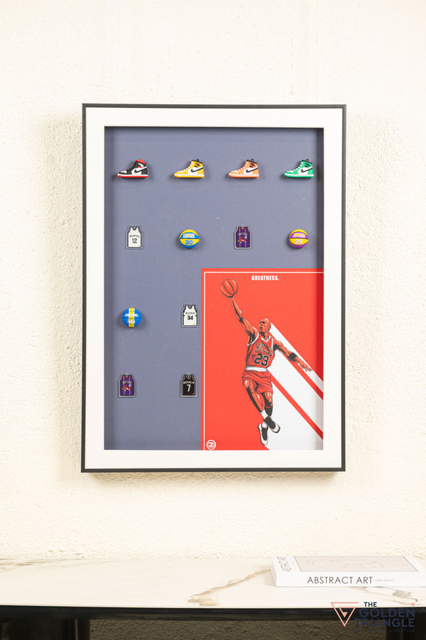 Bulls 23 3D Basketball Wall Art Frame