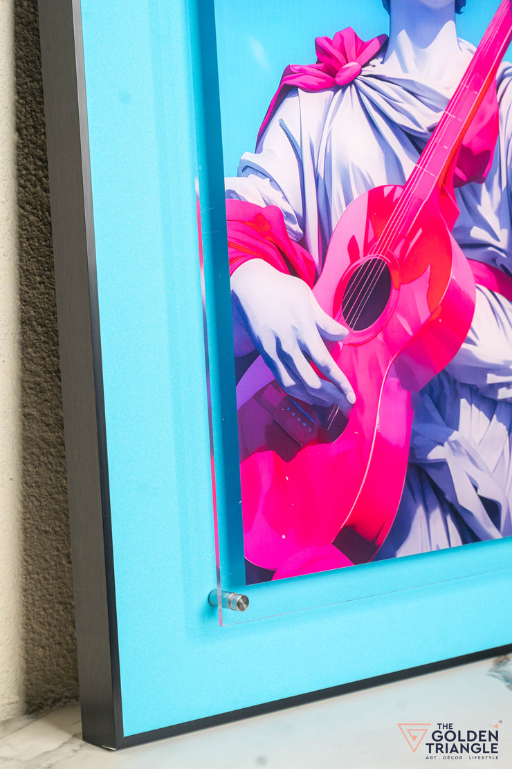 Urban Pop Art Frame - Roman playing Guitar