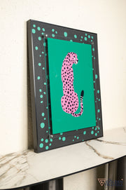 Urban Pop Art Frame - Pink Cheetah