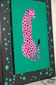 Urban Pop Art Frame - Pink Cheetah