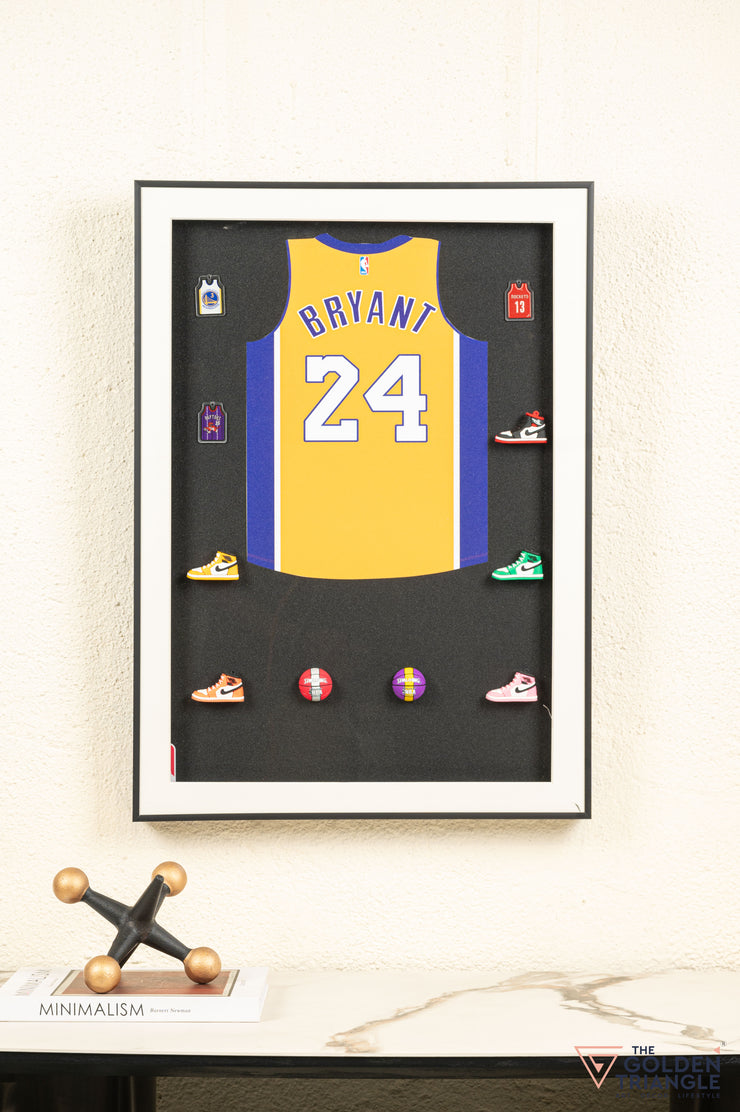 Bryant Jersey 3D Basketball Wall Art Frame