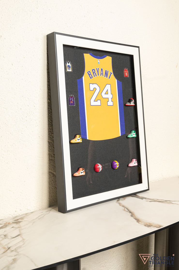 Bryant Jersey 3D Basketball Wall Art Frame