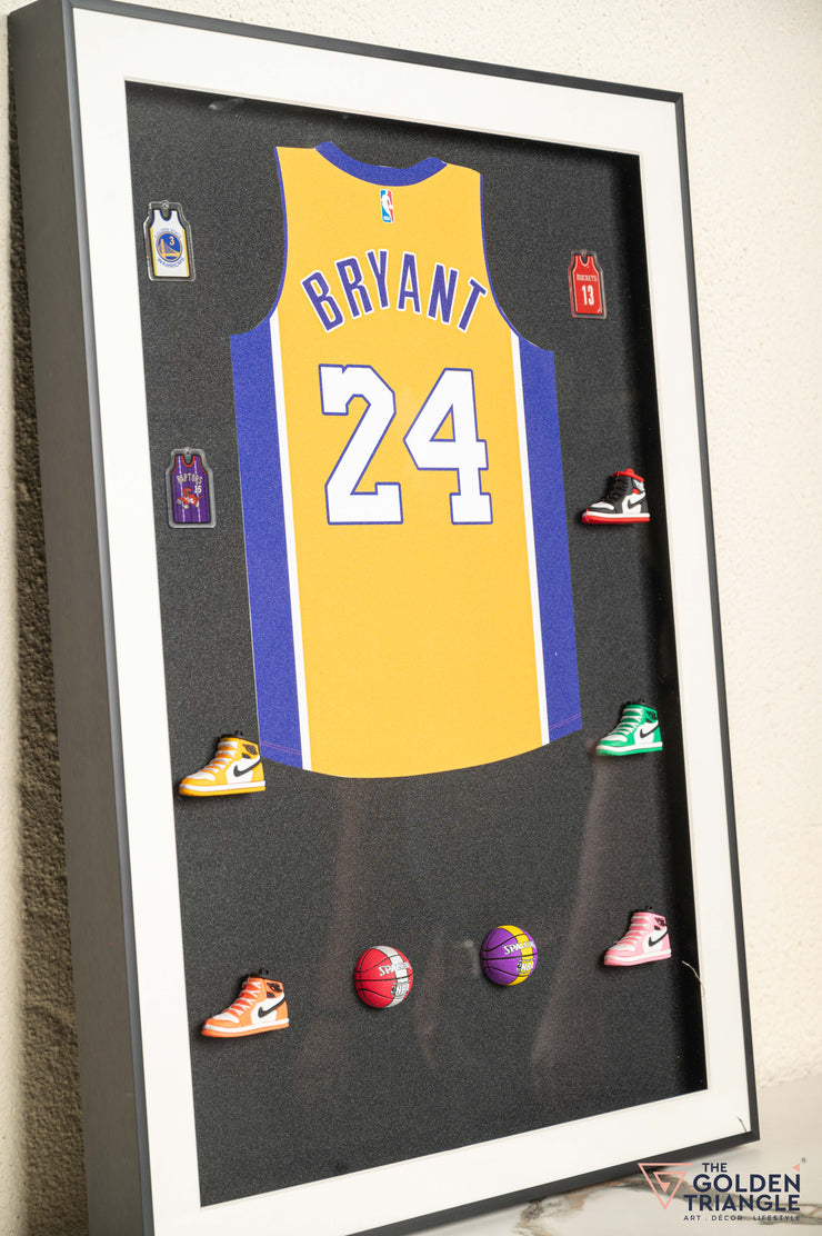 Bryant Jersey 3D Basketball Wall Art Frame