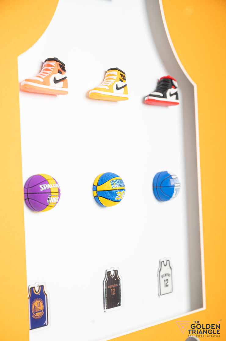 3D Basketball Wall Art Frame