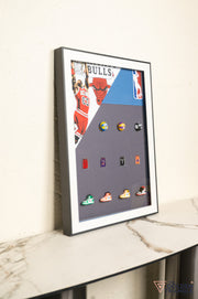 Bulls 3D Basketball Wall Art Frame