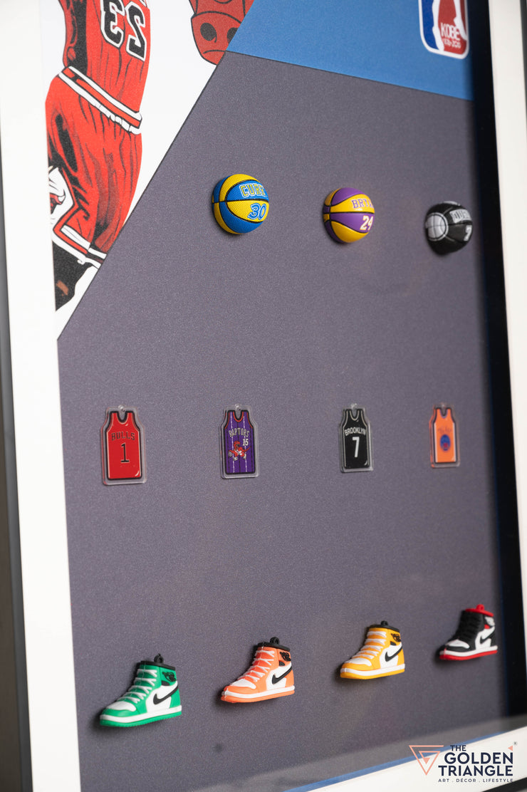 Bulls 3D Basketball Wall Art Frame