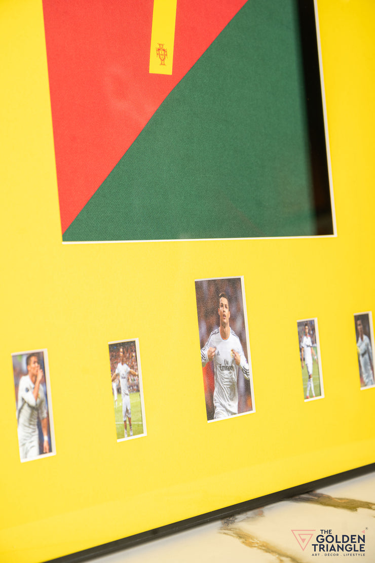 Ronaldo Jersey 3D Wall Art Frame