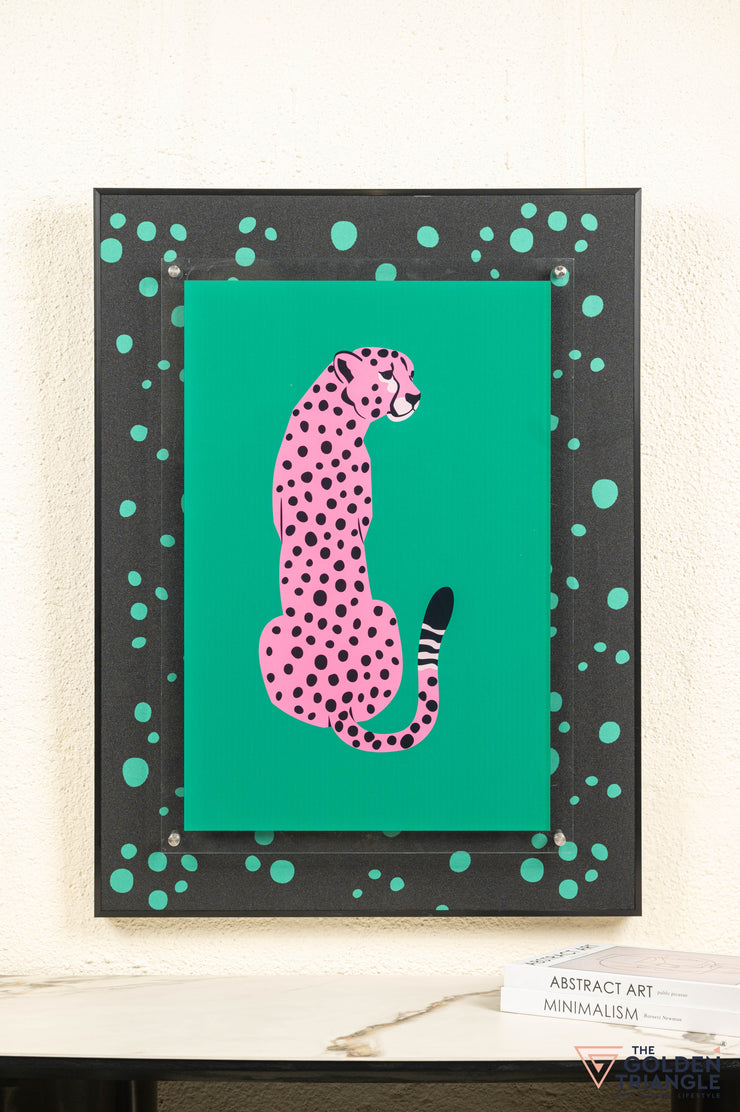 Urban Pop Art Frame - Pink Cheetah