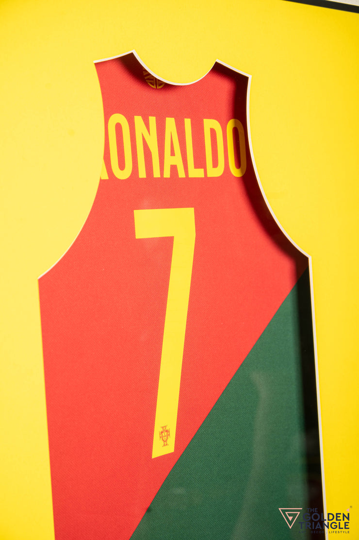 Ronaldo Jersey 3D Wall Art Frame