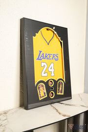 Laker Jersey 3D Wall Art Frame