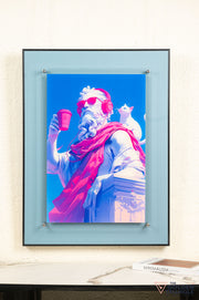 Urban Pop Art Frame - Roman with a Cat