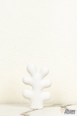 Fuyu Ceramic Tabletop Showpiece - White