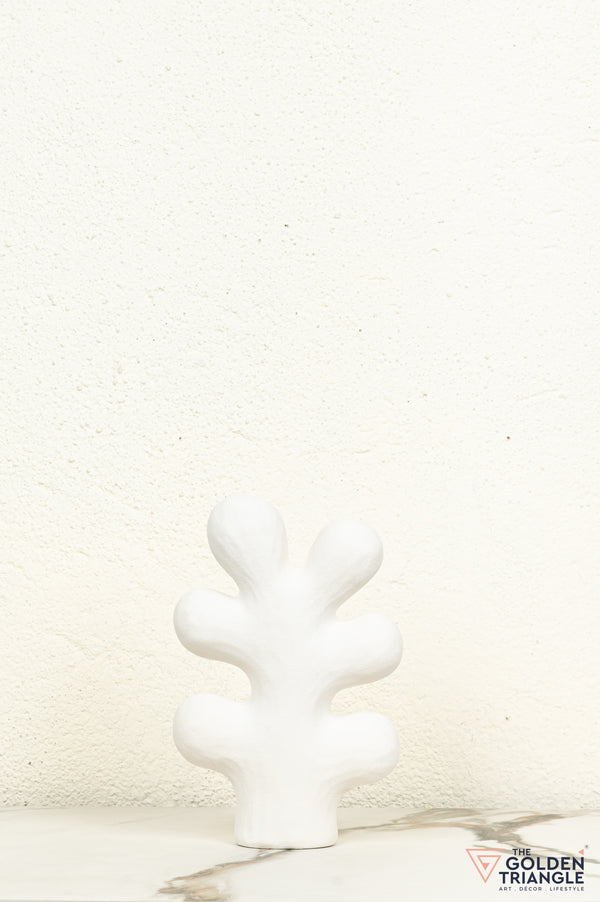 Fuyu Ceramic Tabletop Showpiece - White